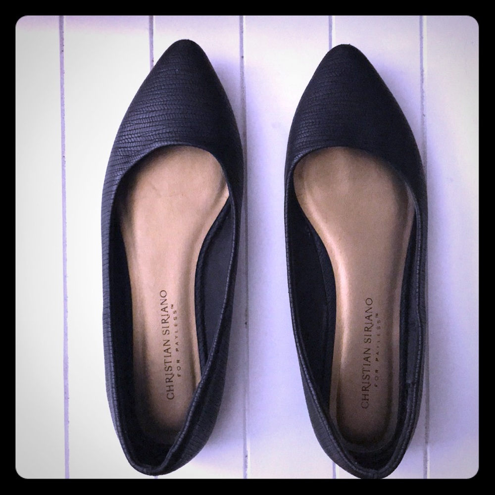 Black flats size 6